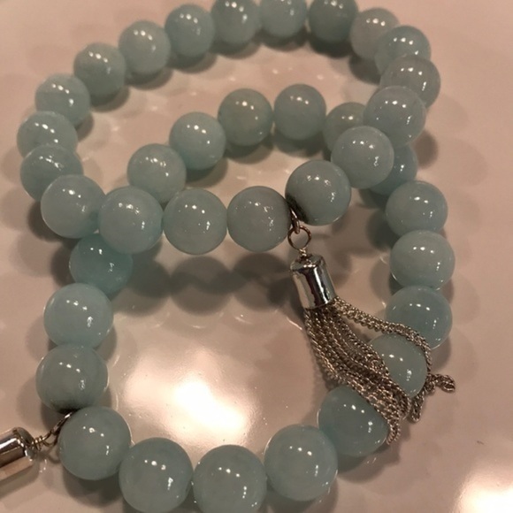 Bracelets Glass Beads Set of (2) - Picture 4 of 7